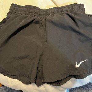 Girls Black Nike Dri-FIT Running Shorts